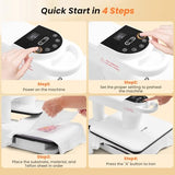 Digital Heat Transfer Sublimation Printer Press Industrial-Quality Power Shirt Press for Home Crafters and Beginners Visit the AKEYDIY Store