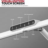 Honeywell LED Desk Lamp with Base - HJ1WT Sunturalux Eye-Caring Architect Desk Lamp for Home Office, 1200LM Computer Desk Light 4 Color, White