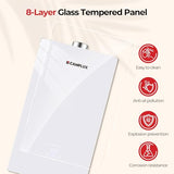 CAMPLUX Climatech 7 Indoor Natural Gas Tankless Water Heater 4.22 GPM (Up to 5 GPM) 102,000 BTU – Gas Tankless Water Heater Indoor for Whole House, 2–4 Outlets