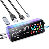 Laptop Docking Station, 7-in-1 USB C Docking Station with Screen, Multiple Built-in Apps