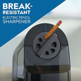 X-ACTO Pencil Sharpener, School Pro Electric Pencil Sharpener, With Six Size Dial, XL Shavings Bin, Black, 1 Count - Heavy Duty