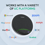 Conference Speaker and Microphone with Bluetooth Dongle, Teams Certified, Noise Reduction, 20H Call Time USB Speakerphone for 4-6 People