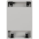 Pemberly Row 20" 2-Drawer Modern Metal Mobile Pedestal Filing Cabinet