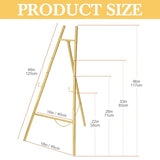 50 Inch Display Stand Adjustable 3 Tier Easel for Wedding Sign, Posters, Paintings
