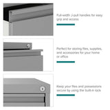 Hirsh 30 inch W 2 Drawer Metal Lateral 101 File Cabinet Arctic Silver