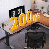 SABALON Office Desk Corner L-Shaped Smart Electric Lift Table for Gamers, Office