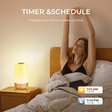 Tikkitouch Customized Long Distance Touch Lamps Set of 2 for Couples, Personalized Lamp with Custom Name & Personal Note, App Controlled WiFi & Bluetooth Connected Gift for Family and Friends