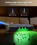 SVHT Cordless Vacuum Cleaner, 450W 40KPA Vacuum Cleaners for Home, 45Mins Lightweight Stick Vacuum with Advanced Green Light Tech, Rechargeable Battery Vacuum for Carpet,Pet Hair,Hardwood Floor