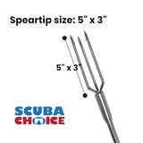 Scuba Choice Spearfishing 3ft Aluminum Pole Spear Hawaiian Sling with Lionfish Tip Scuba Choice