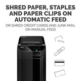 Fellowes AutoMax 600M 2-in-1 Heavy Duty Auto Feed Commercial Paper Shredder with Micro