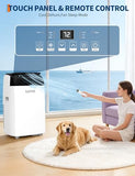 Garvee 14000 BTU Portable Air Conditioner, 3-in-1 Indoor AC Unit with Cooling, Dehumidifier, Fan, 24-Hour Timer, Follow Me Function, Remote Control & Complete Window Kit – Cools Rooms Up to 750 Sq. Ft