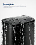 Large Rustproof Garbage Can for Kitchen, Step-on Trash Bin with Inner Bucket, Rear Handle, Soft Close Lid