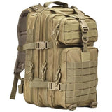 aiGear Tactical Backpack for Men, 45L Military Backpack, 3-Day Bug Out Bag for Camping Hiking Hunting with Molle System Army Daypack (45L Khaki)
