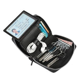 Key Holder Wallet Card Driver's License Men's Two-in- Short Zip Leather