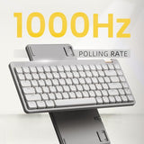 Flow Lite 100 Keys Low Profile Mechanical Keyboard, Swappable Rechargeable Wireless Keyboard with 2.4G Receiver