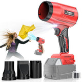 800,000 RPM Leaf Blower Compatible with Milwaukee 18V: Ecarke Cordless Dust Blower, Electric Turbo Jet Blower Handheld Battery Powered with Brushless Motor for Patio Garden Lawn (No Battery)