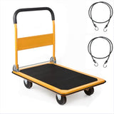 LEADALLWAY Platform Truck Large Size 880lbs Foldable Push Cart