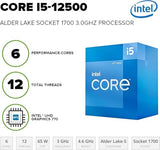 HP Desktop Computer Tower, Intel 6-Core i5-12500, 16GB RAM + 1TB PCIe SSD