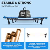 KingCamp Ultralight Camping Cot, Portable Folding Tent Camping Cot, 265 Lbs Heavy Duty Sleeping Cot with Pillow for Adults Outdoor Backpacking Travel Hiking, Blue