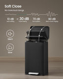 SONGMICS Trash Can, 13 Gallon (50 L) Garbage Can for Kitchen