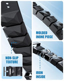 DAILYLIFE Adjustable Ankle Weights Wrist Weights Set (2.2 lbs Pair) Comfortable Silicone Hand Leg Weight Straps, Incremental Leg Arm Weights, Black