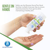 Dynarex 1429 SannyTize Hand Sanitizer Gel, 4 oz. Round Bottle, Clear, Pack of 96