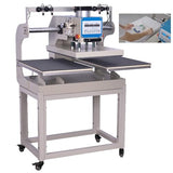 16x24 Pneumatic Sliding Dual Platen Heat Press with Adjustable Infrared Positioning & Up-Sliding Function