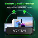 Computer Speakers, USB Powered PC Speakers, Dual Gaming and Music Modes, Plug-and-Play