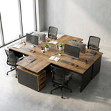 SAINTCY 63" Modern L Shaped Executive Desk with Lockable Drawer