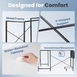 DUMOS L Shaped Desk Computer Gaming Corner Table 50 Inch Home Office Writing Student Work PC Workstation with Side Storage Bag