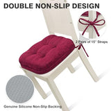 Shinnwa Kitchen Chair Cushions Set of 6, Dual-Layer Memory Foam Dining Chair Cushions