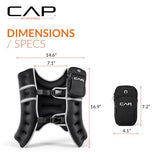 CAP 20LB Weighted Vest Purple – Unisex Workout Vest with Reflective Stripes, Phone Pouch, and Adjustable Fit for Walking, Running, Cardio, Strength Training