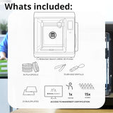 3D Printer with Fused Deposition Modelling Print Technology and Layer Resolution of 100 to 400 Microns (Black, Large)