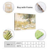 Aosarocc Farmhouse Nursery Duck Wall Decor Decorative Canvas Posters Suitable For Bedrooms Living Rooms Bathrooms Kitchens And Offices Decoration 18x12inch(45x30cm) Frame-style-5