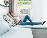 Keystone 10,000 BTU Compact Window Air Conditioner with Remote Control and Dehumidifier, 115V, Quiet Window AC Units for Spaces up to 450 Sq.Ft., Perfect for Apartment and Small-Medium Rooms, White