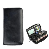Multi-function Car Key Case Men's Multi-card Mobile Phone Card Wallet All-in- Long Leather Large-capacity Clutch