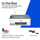HP Smart Tank 5101 Wireless All-in-One Refillable Printer, Scanner, Copier with 2 years of Ink included