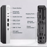 BTO ProDesk 600 G3 Mini Desktop Computer PC, Intel Core i7-6700T 6th Gen