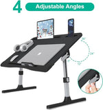 Laptop Bed Tray Desk with Adjustable Heights and Angles