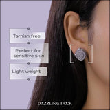 Dazzlingrock Cluster Studs Unisex Design Ladies Mens Real Diamond Earrings
