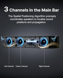 ULTIMEA 7.1 Surround Sound System with Dolby Atmos, Stereo Shelf System