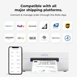 Rollo Wireless Shipping Label Printer - Wi-Fi Thermal Label Printer 4x6 for Shipping Packages