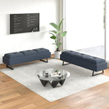 6-Seat Waiting Room Bench - 2Pcs Reception Chairs with Thickened Seat & Storage Space