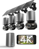 BOTSLAB 4K Security Camera Wireless Outdoor, 32GB Local Storage