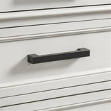 Ashford & Sons 42" Wood Lateral File Cabinet, Knotty Oak Veneer, Rustic White