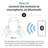Sennheiser MOMENTUM True Wireless 4 Smart Earbuds, Bluetooth 5.4, Crystal-Clear Sound