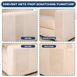 NEWPAII 16PCS Large Anti Cat Scratch Furniture Protector for Sofa, Doors, Couch Corner Protectors from Cats Claws Scratching, Heavy Duty Anti-Claw Shield for Fabric Sofas