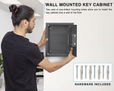 40 Keys Cabinet with Digital Lock - Electronic Key Safe, Steel Lock Box with Drop Slot for Key Returns and Safe Storage