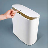 Automatic Trash Can Household Narrow Trash Can with Lid Plastic Toilet Smart Trash Can Bedroom