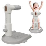 FELITH Baby Bath with Shower Stand Support , Non-Slip Adjustable Baby Standing Support,Soporte para Bañera de Bebé,Toddler Standing Up Themselves (Gray)